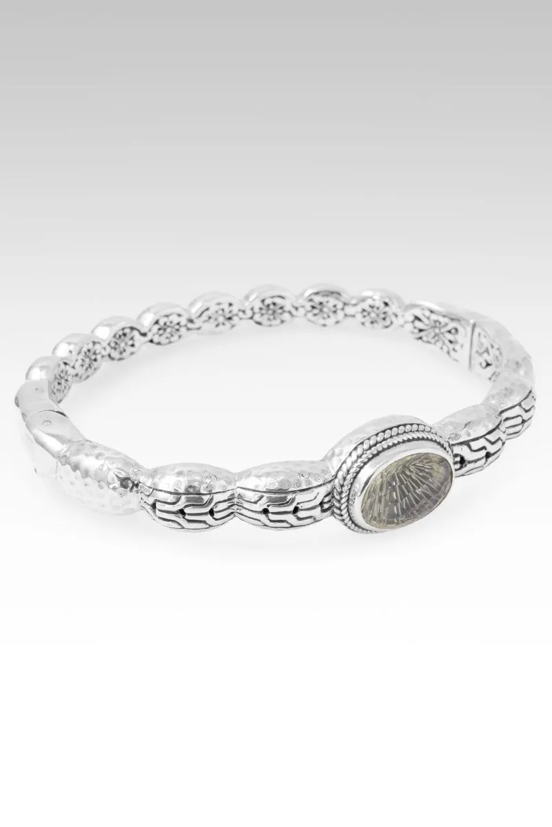 Persist with Purpose Bangle? in Prasiolite