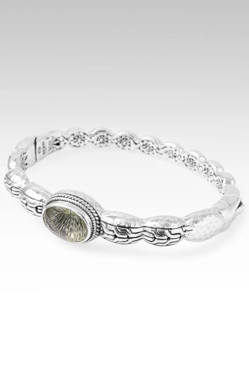Persist with Purpose Bangle? in Prasiolite