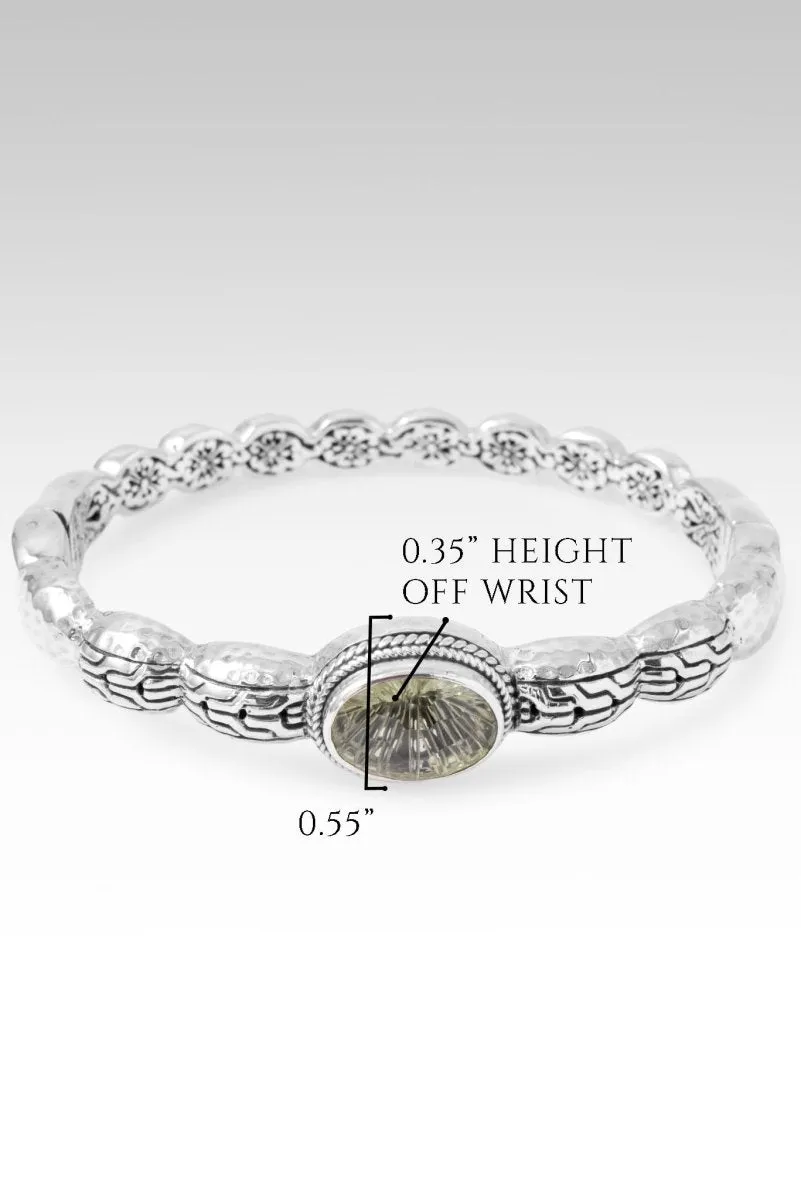 Persist with Purpose Bangle? in Prasiolite