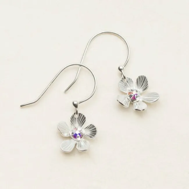 Petite Plumeria Drop Earrings