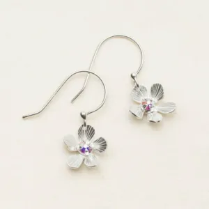 Petite Plumeria Drop Earrings