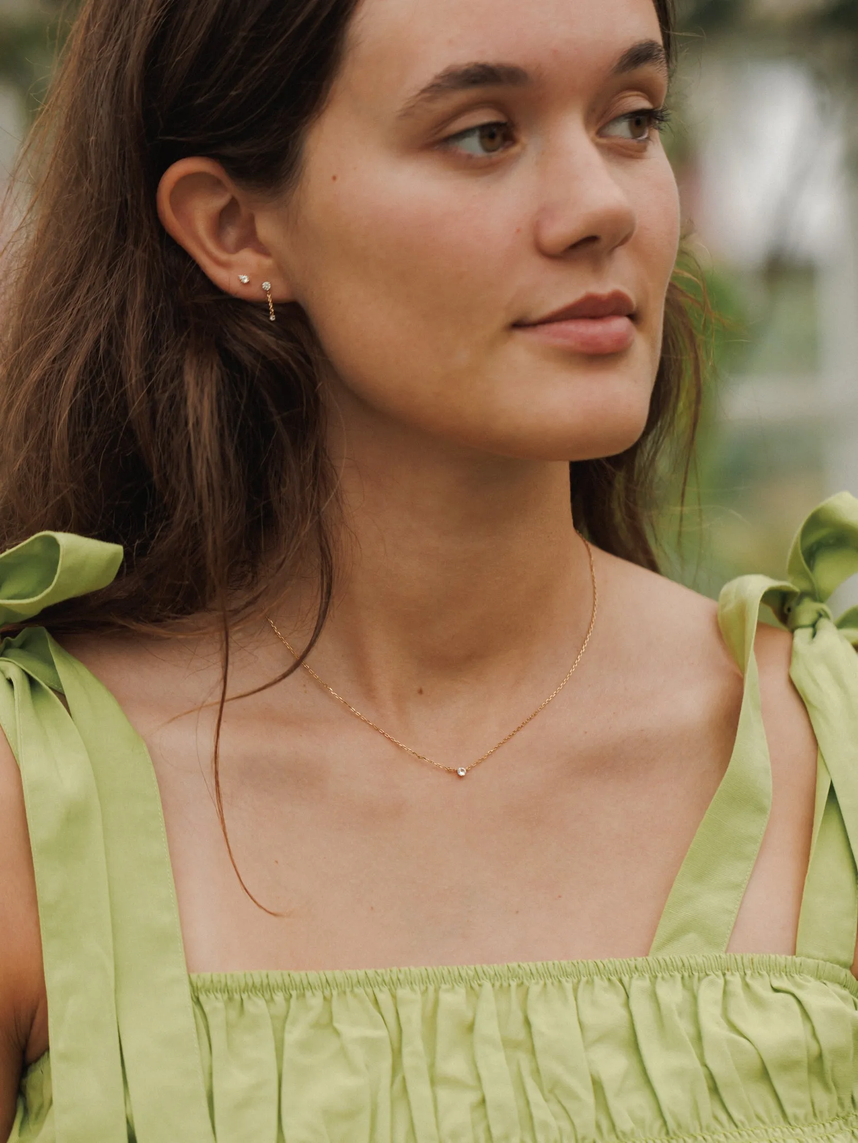 Polaris Diamond Solitaire Necklace