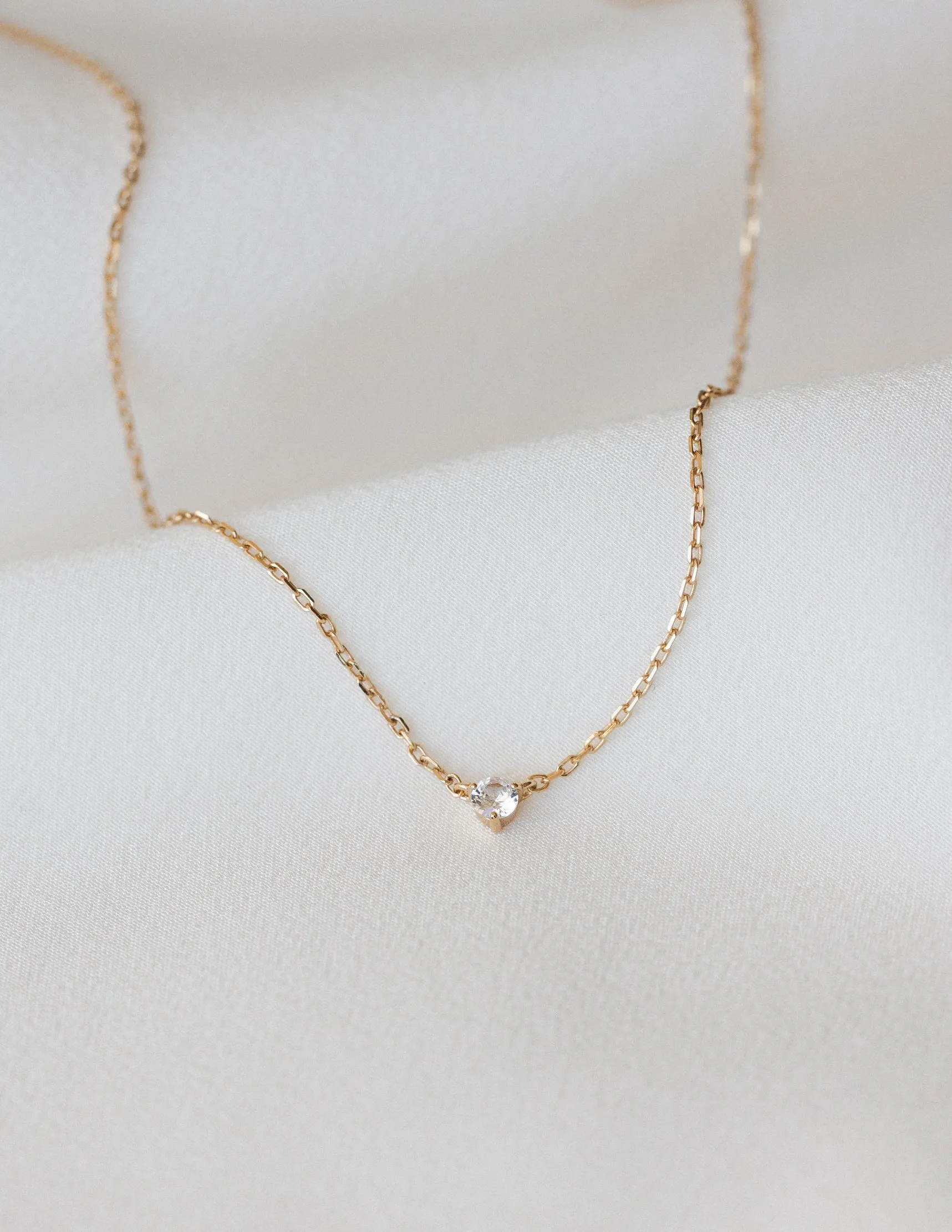 Polaris Diamond Solitaire Necklace