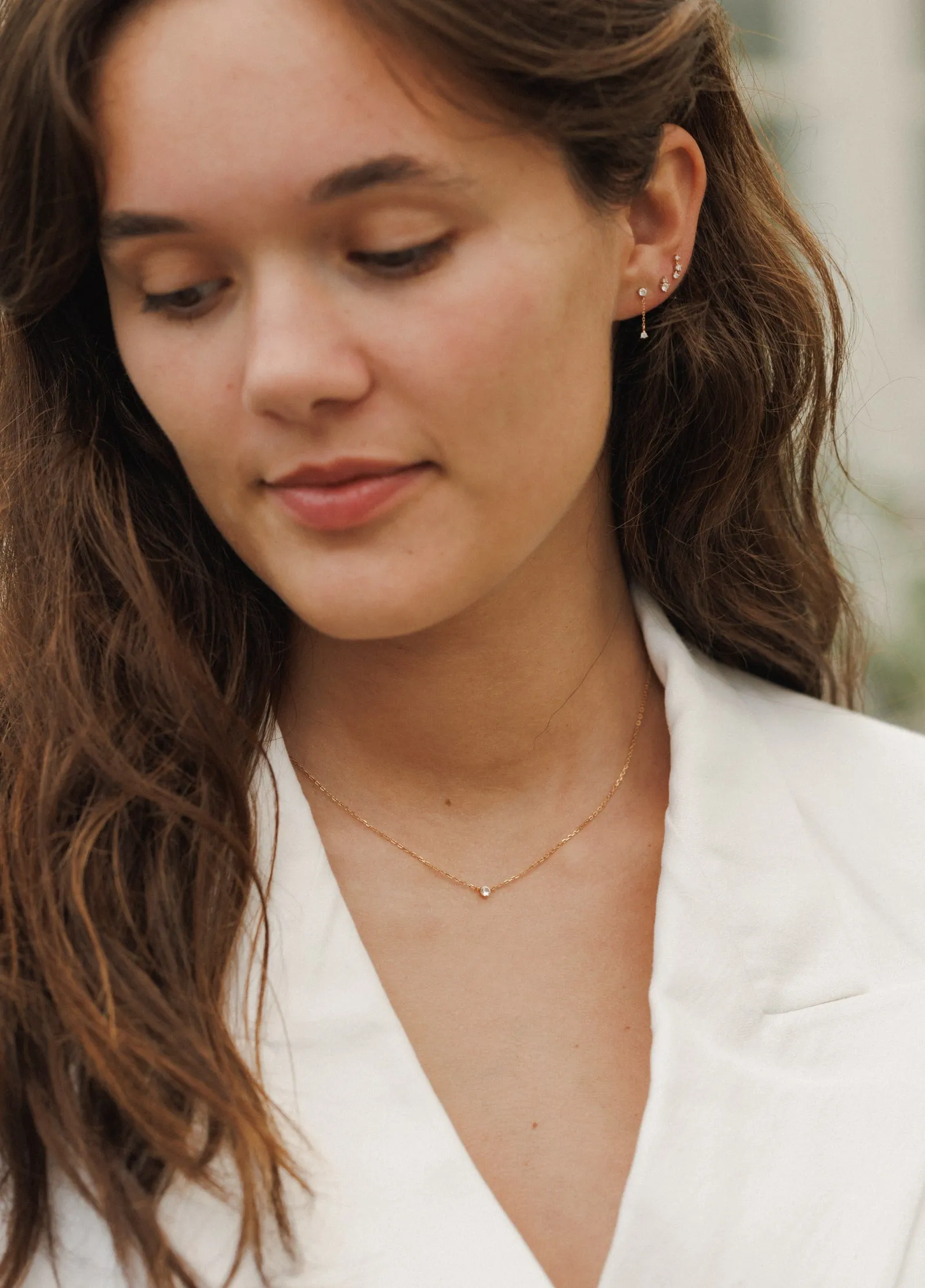 Polaris Diamond Solitaire Necklace