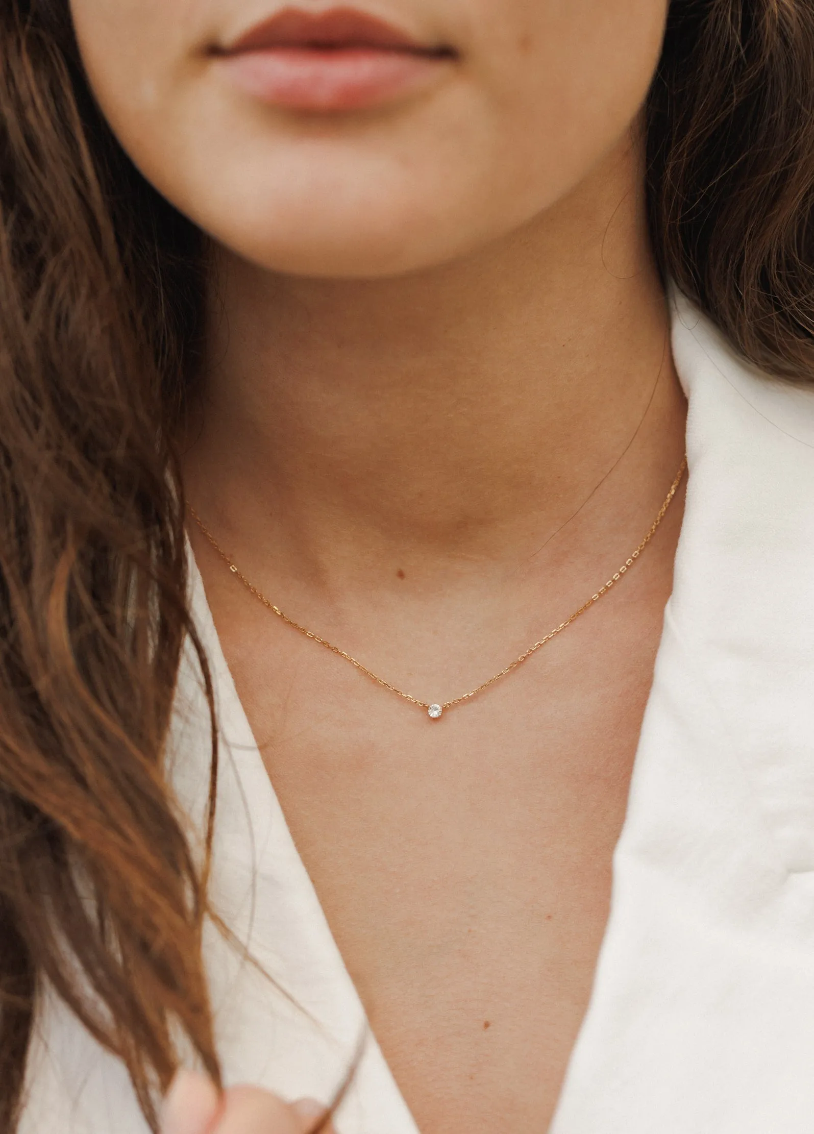 Polaris Diamond Solitaire Necklace