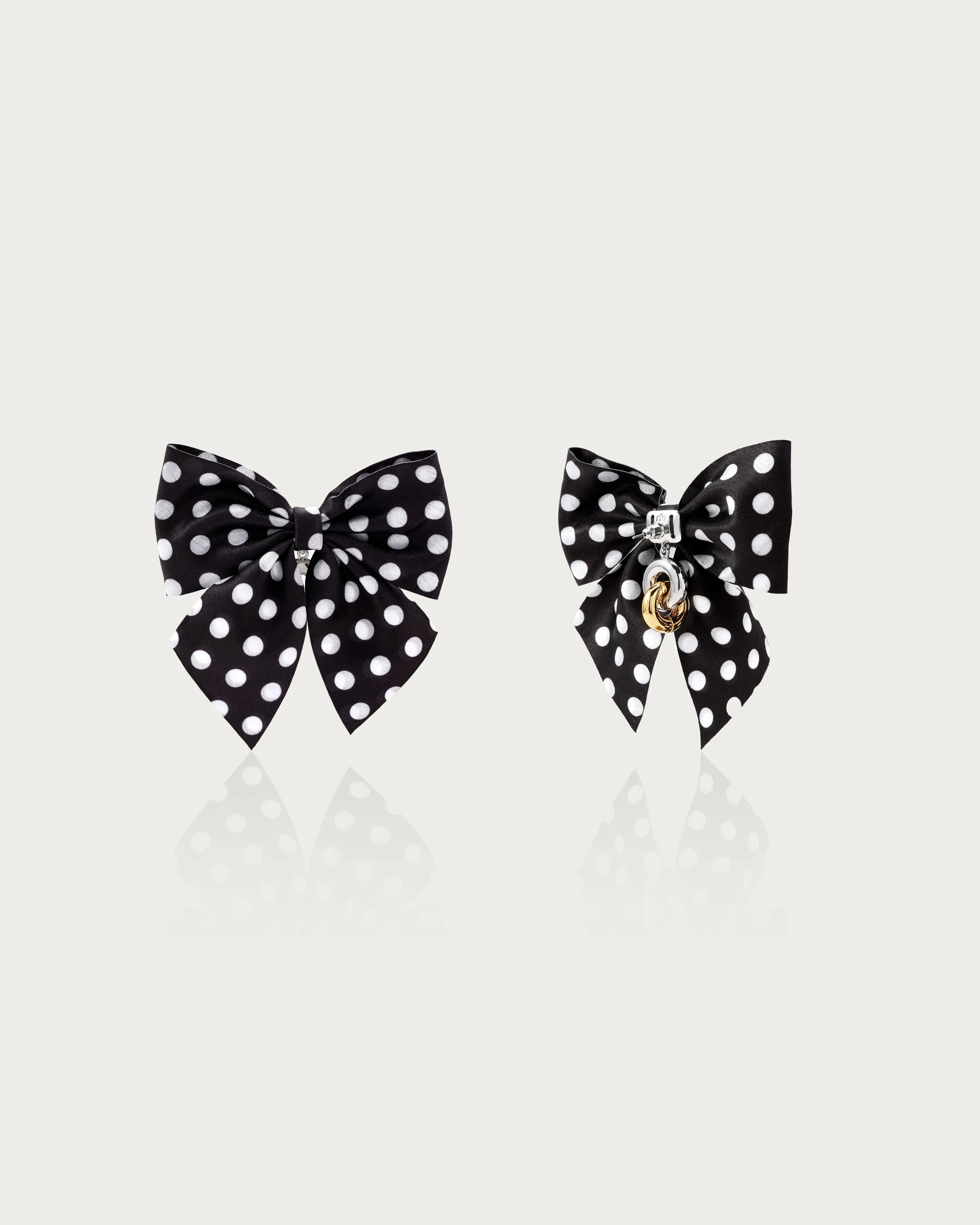 Polka Dot Bow Earrings
