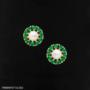 PREMIUM RATNA  PEARL STONE STUD PMRNPST1G-052