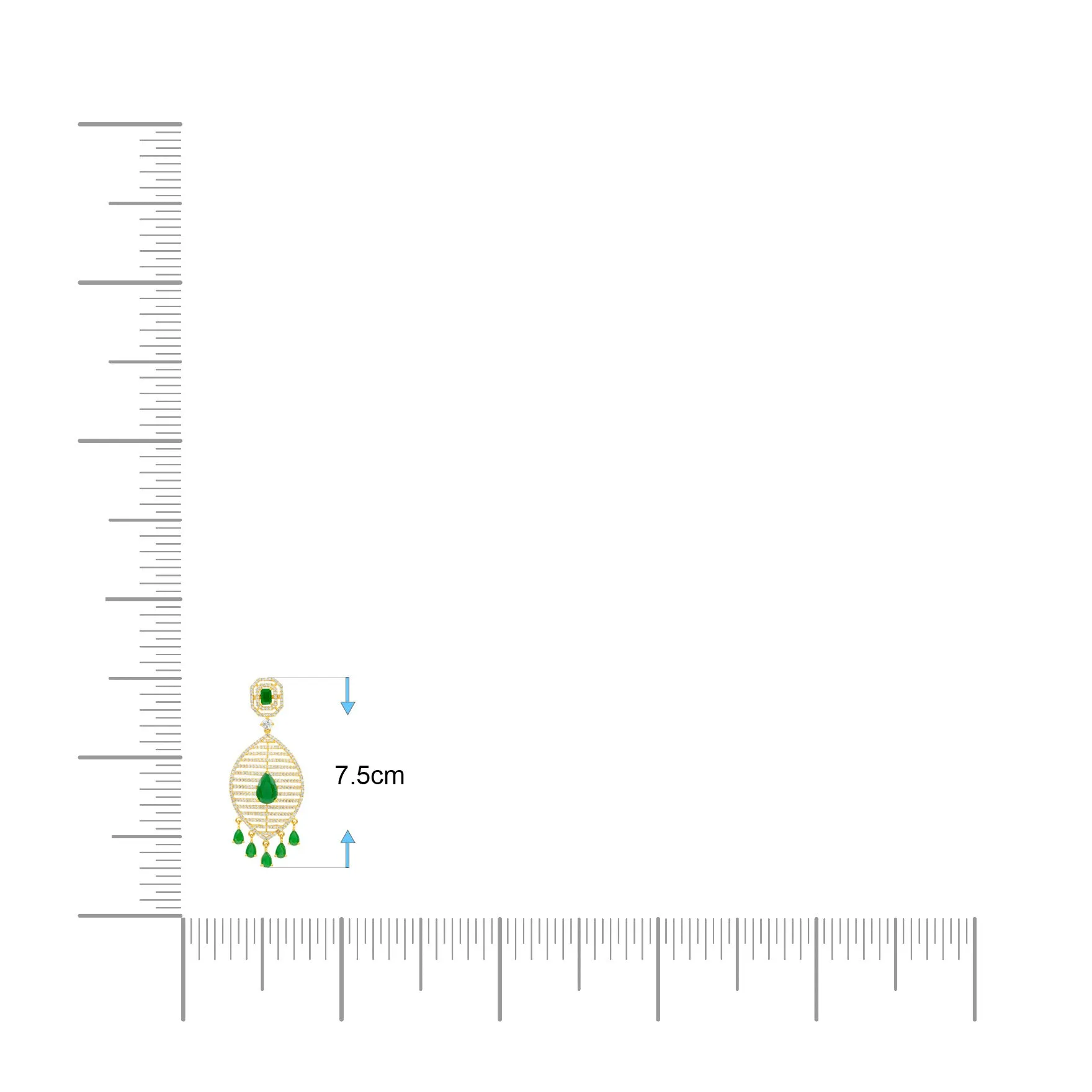 PREMIUM STONE HANGING STUD PMSHST7WG-054