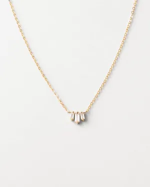 Prisma White Sapphire Necklace