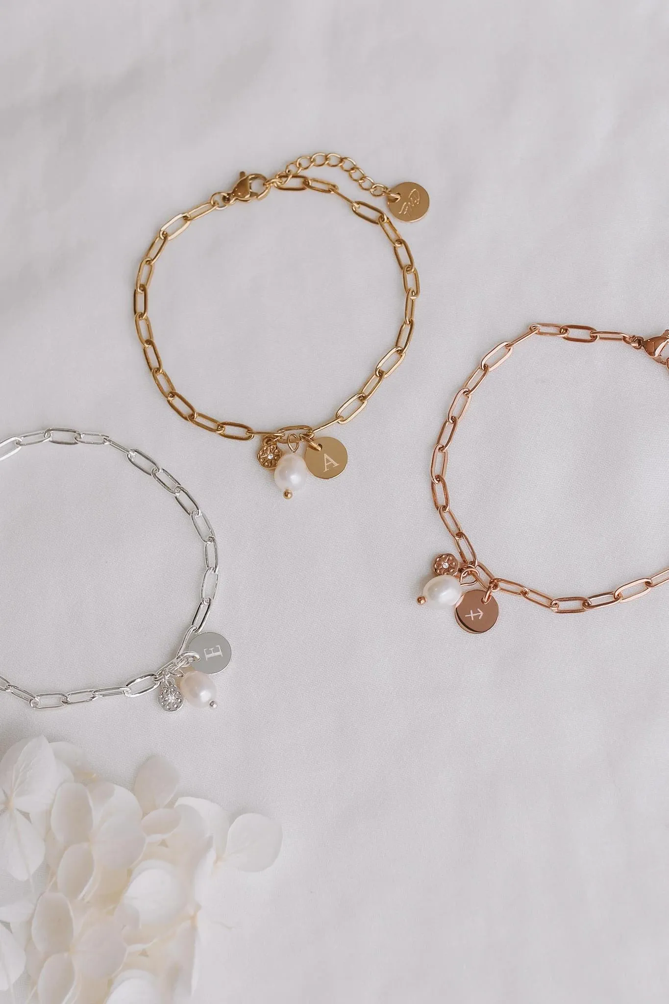 Romy - Stainless Steel Pearl Bracelet