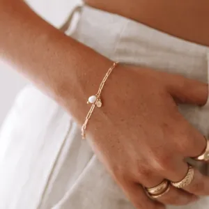 Romy - Stainless Steel Pearl Bracelet