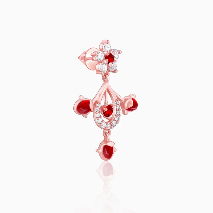 Rose Gold Grow in Love Earrings