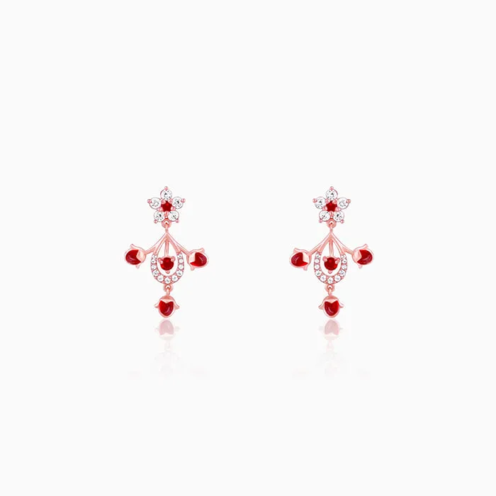 Rose Gold Grow in Love Earrings