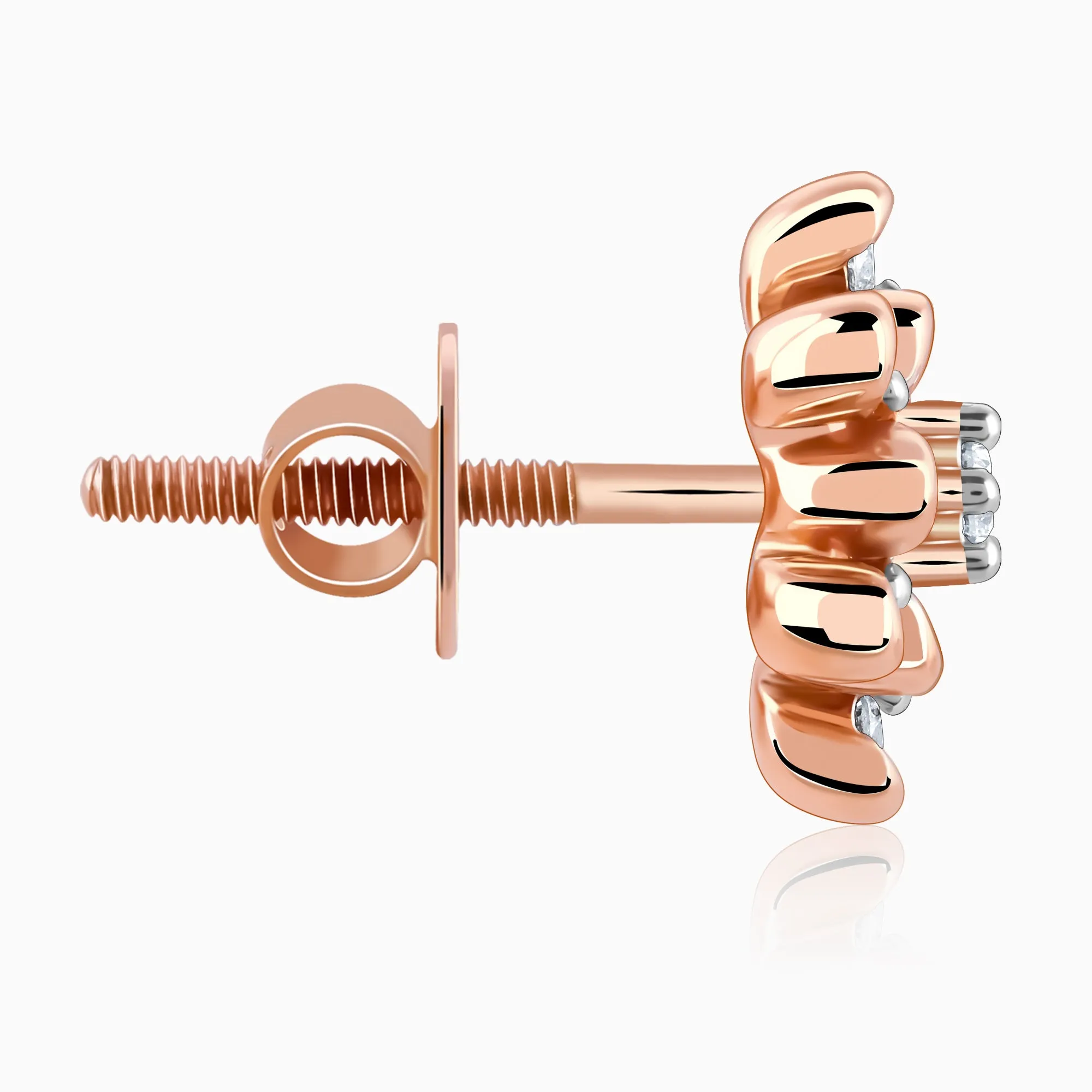 Rose Gold Magnetiq Diamond Earrings