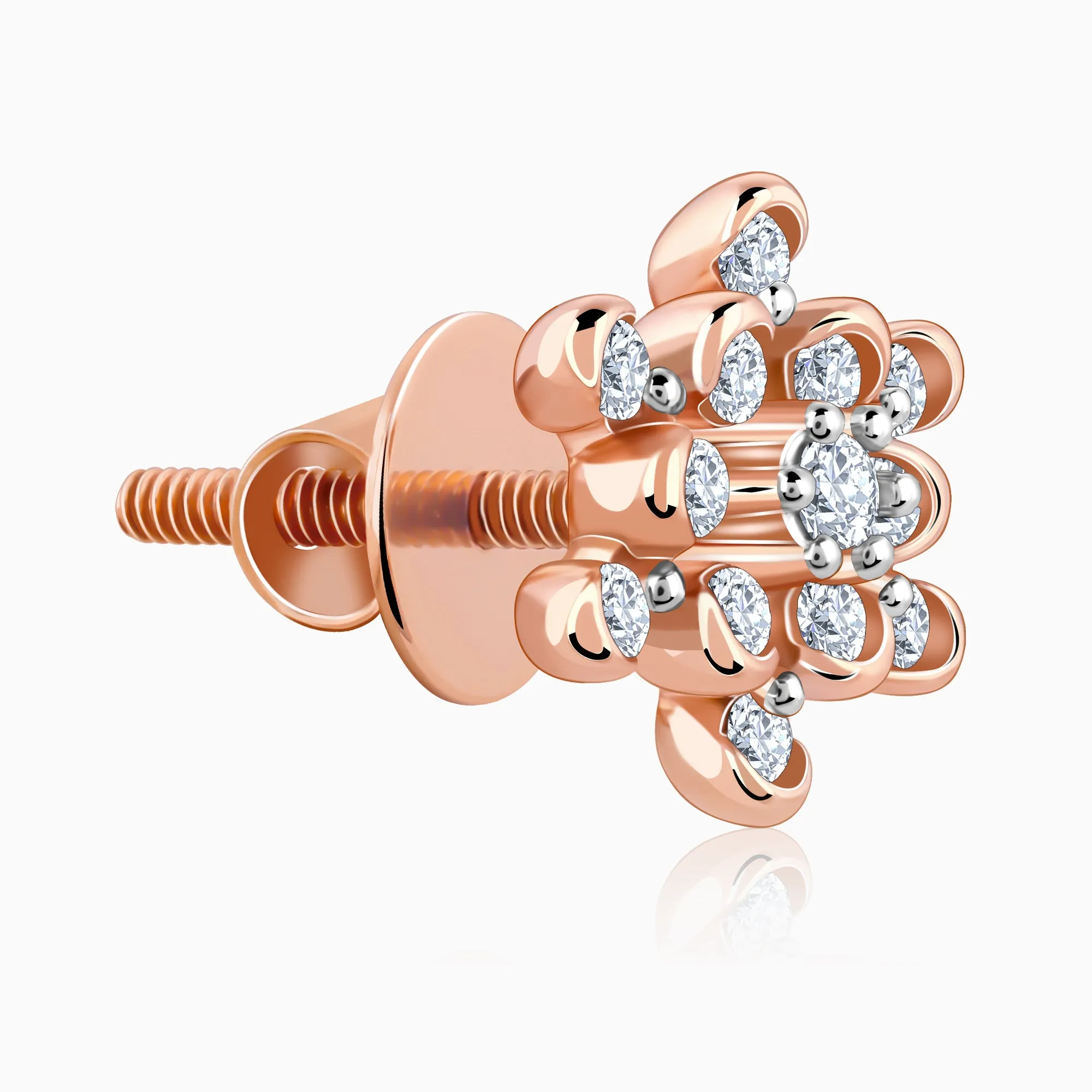 Rose Gold Magnetiq Diamond Earrings