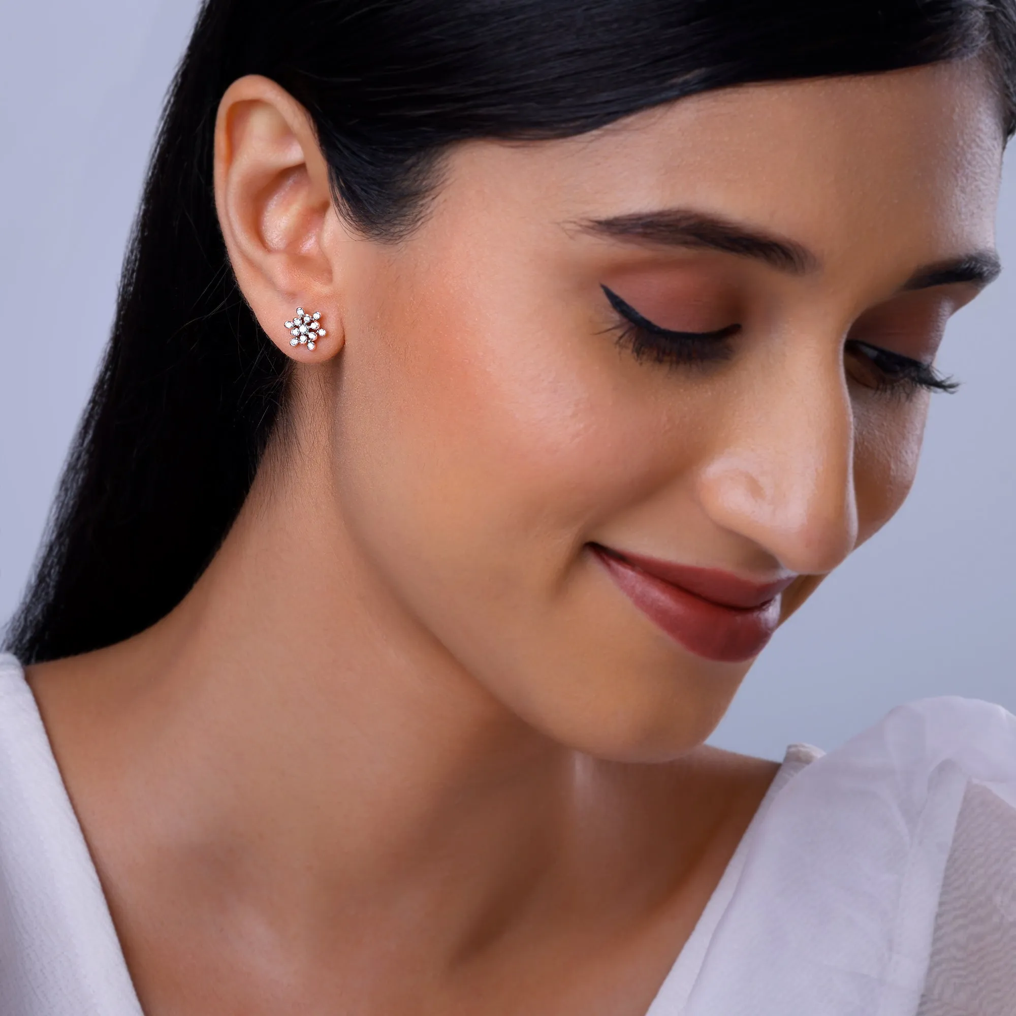 Rose Gold Magnetiq Diamond Earrings