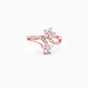 Rose Gold Swish of Shine Ring