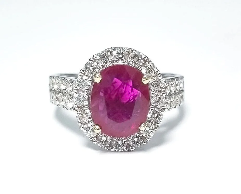 Ruby Oval Ring 1.79 cts