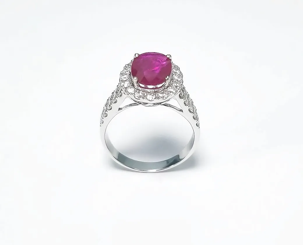 Ruby Oval Ring 1.79 cts