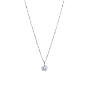 Sav 18K Whitegold Pendant w. 16 Diamonds