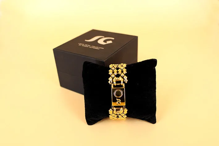 SG Liquid Metal TB41 AG ?C Antique Gold Finish ?C Bracelet by Sergio Gutierrez