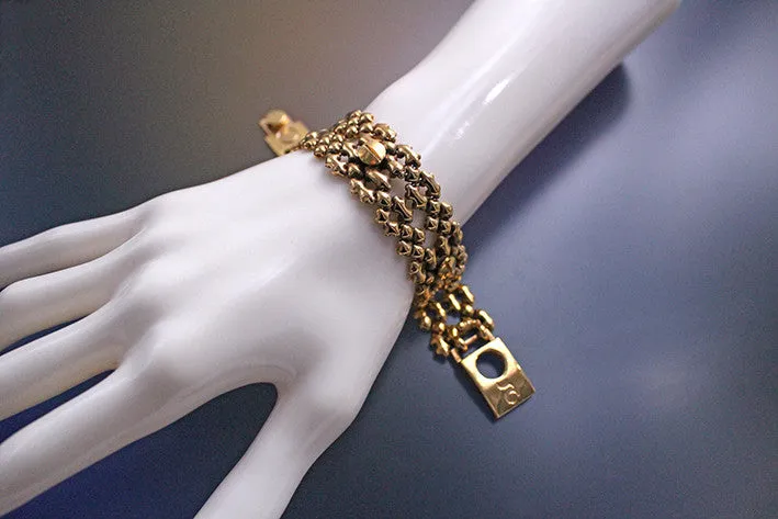 SG Liquid Metal TB41 AG ?C Antique Gold Finish ?C Bracelet by Sergio Gutierrez