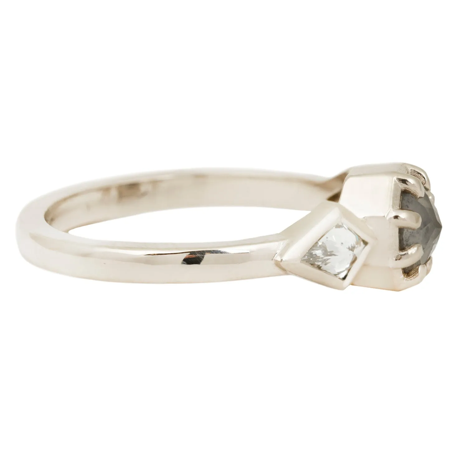Shooting Star Three Stone Ring
