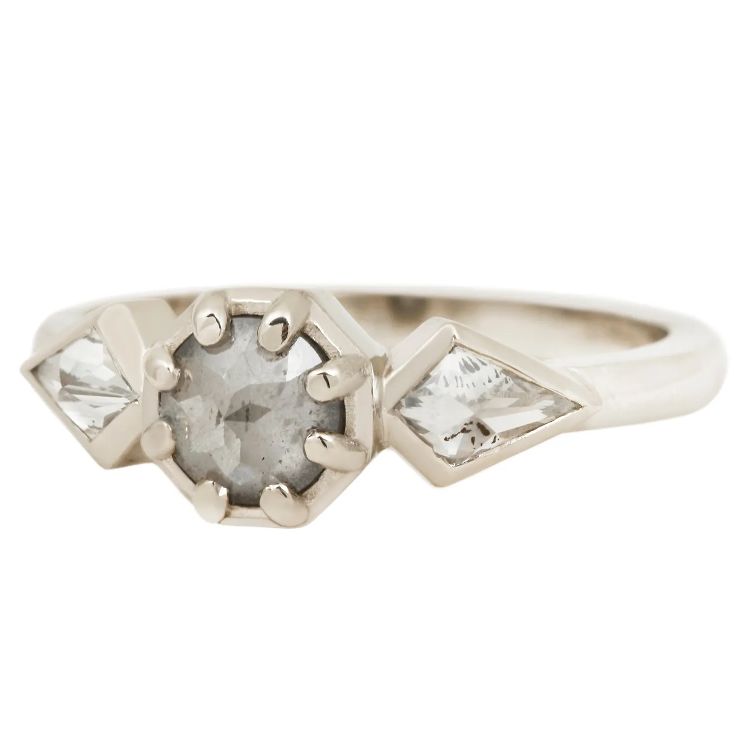 Shooting Star Three Stone Ring