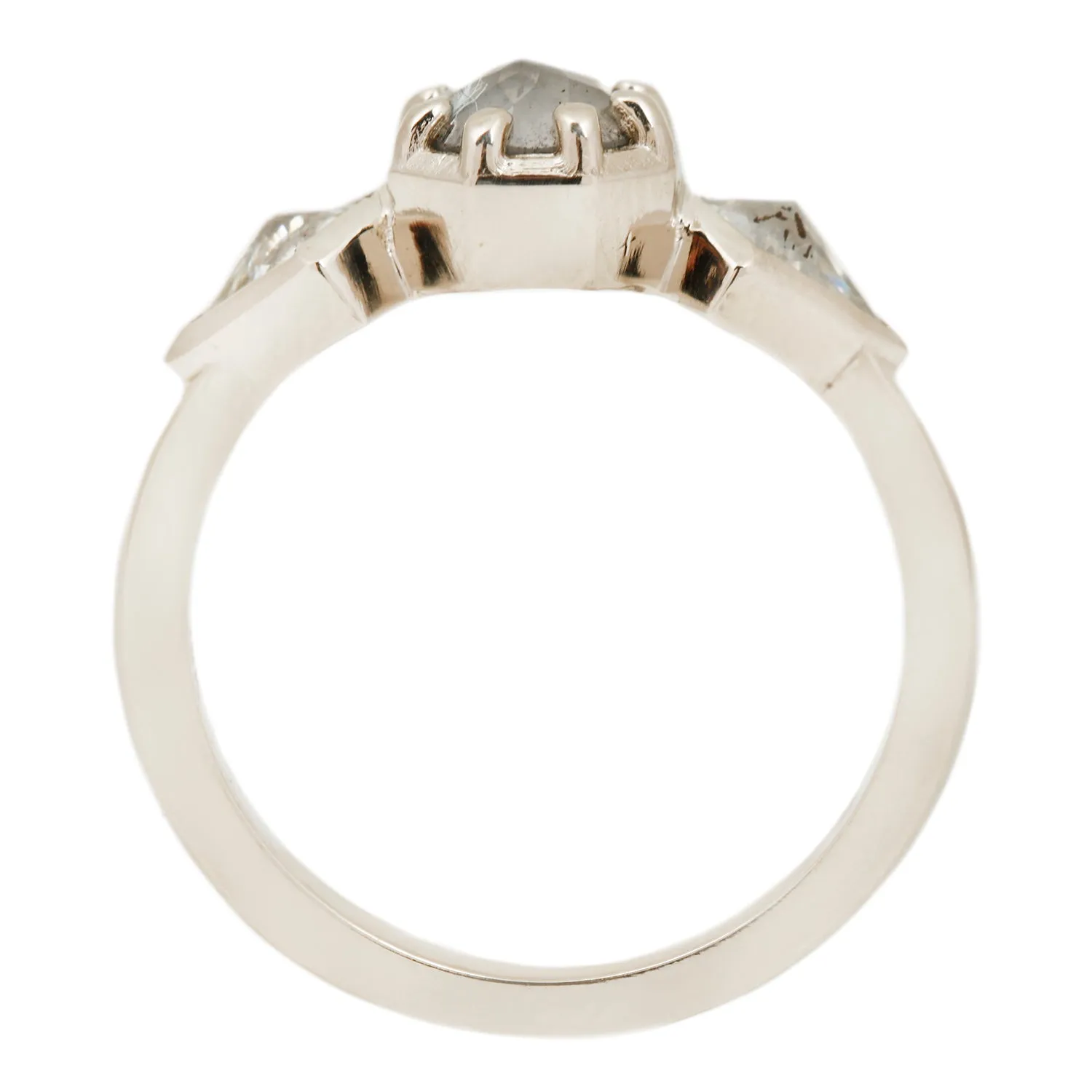 Shooting Star Three Stone Ring