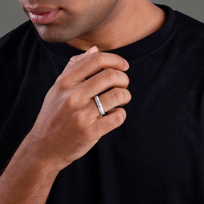 Silver Bold Fate Ring For Him