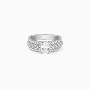 Silver Queen of Hearts Ring