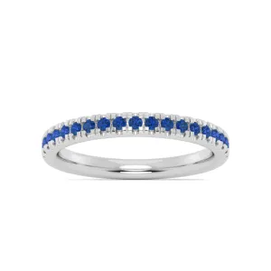Smyth Jewelers Stackable Pav Blue Sapphire Ring