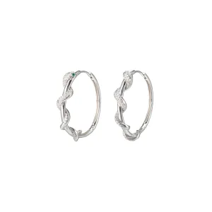 Snake Hoop Earrings