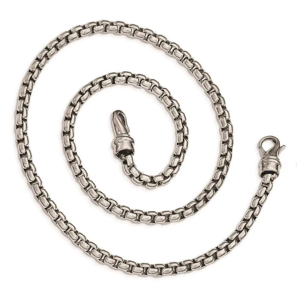 Stainless Steel Polished 24in Necklace