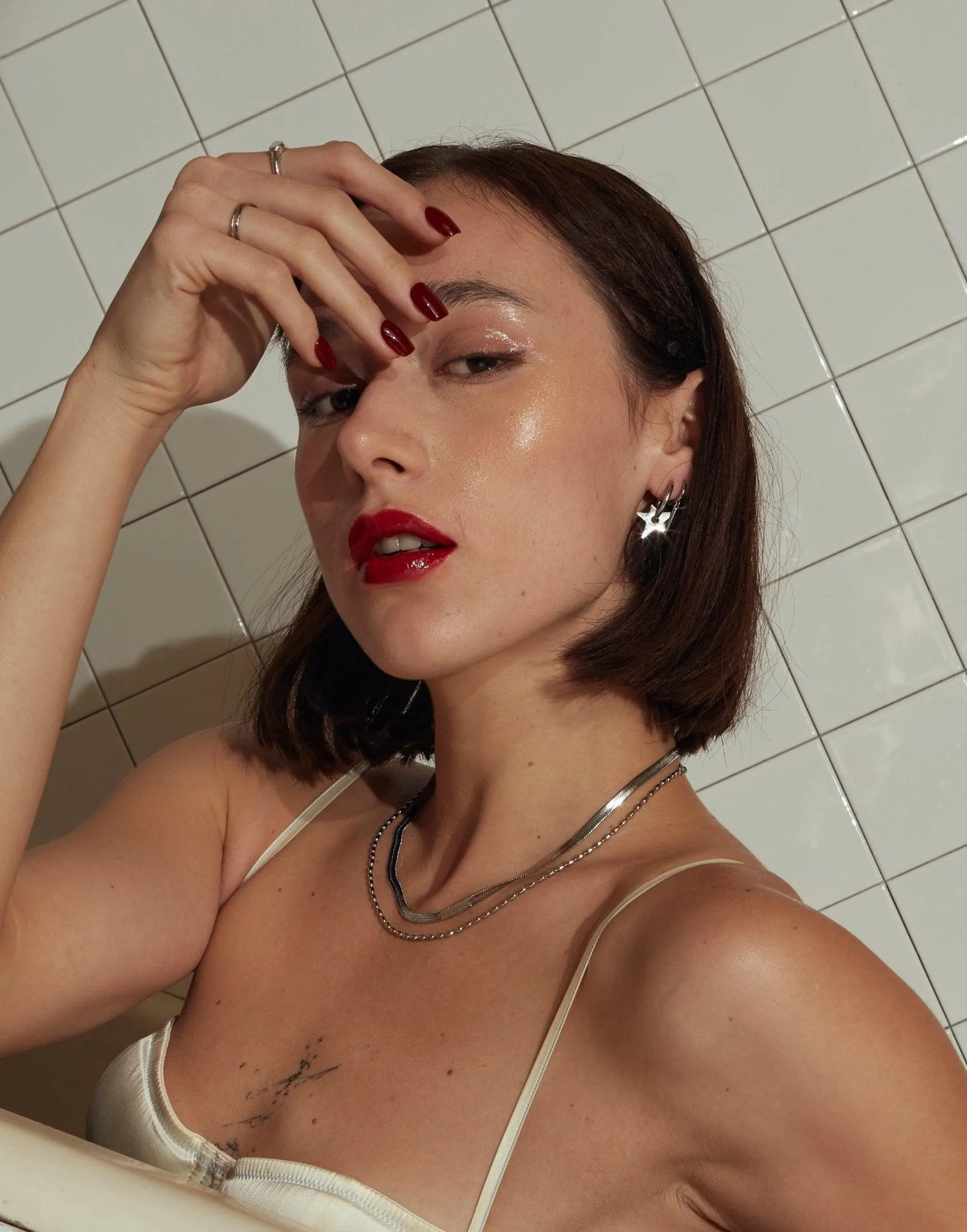 Star Earrings in Silver