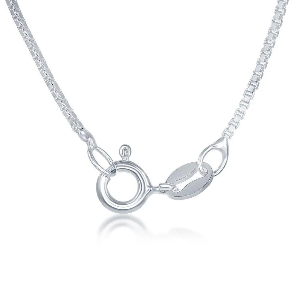Sterling Silver 1.0mm Box Chain, 24"