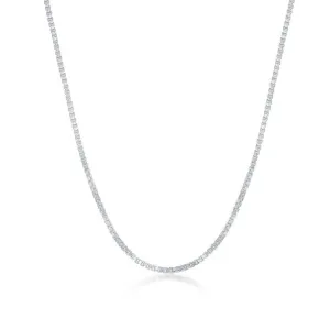 Sterling Silver 1.0mm Box Chain, 24"