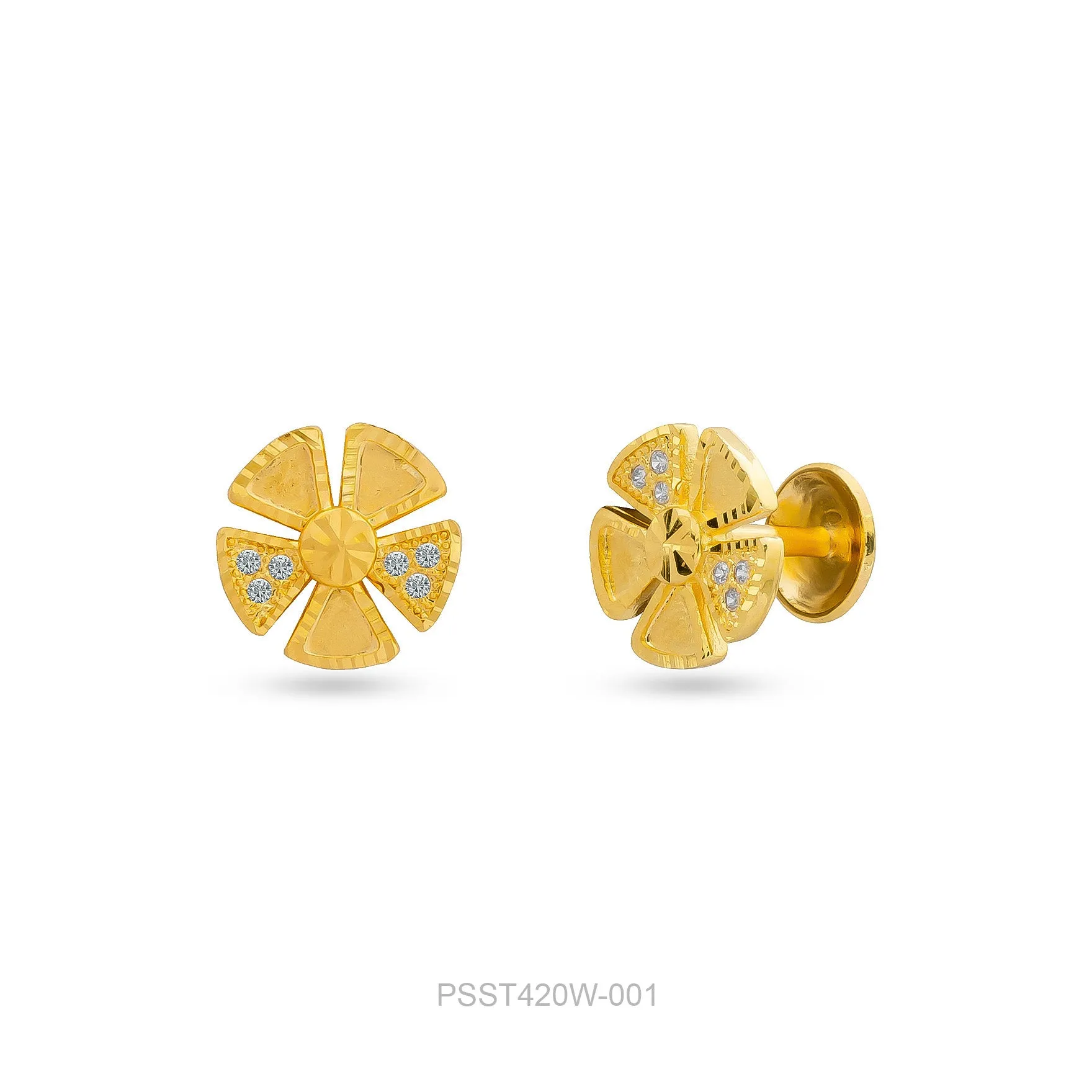 Stone Earring PSST420W-001
