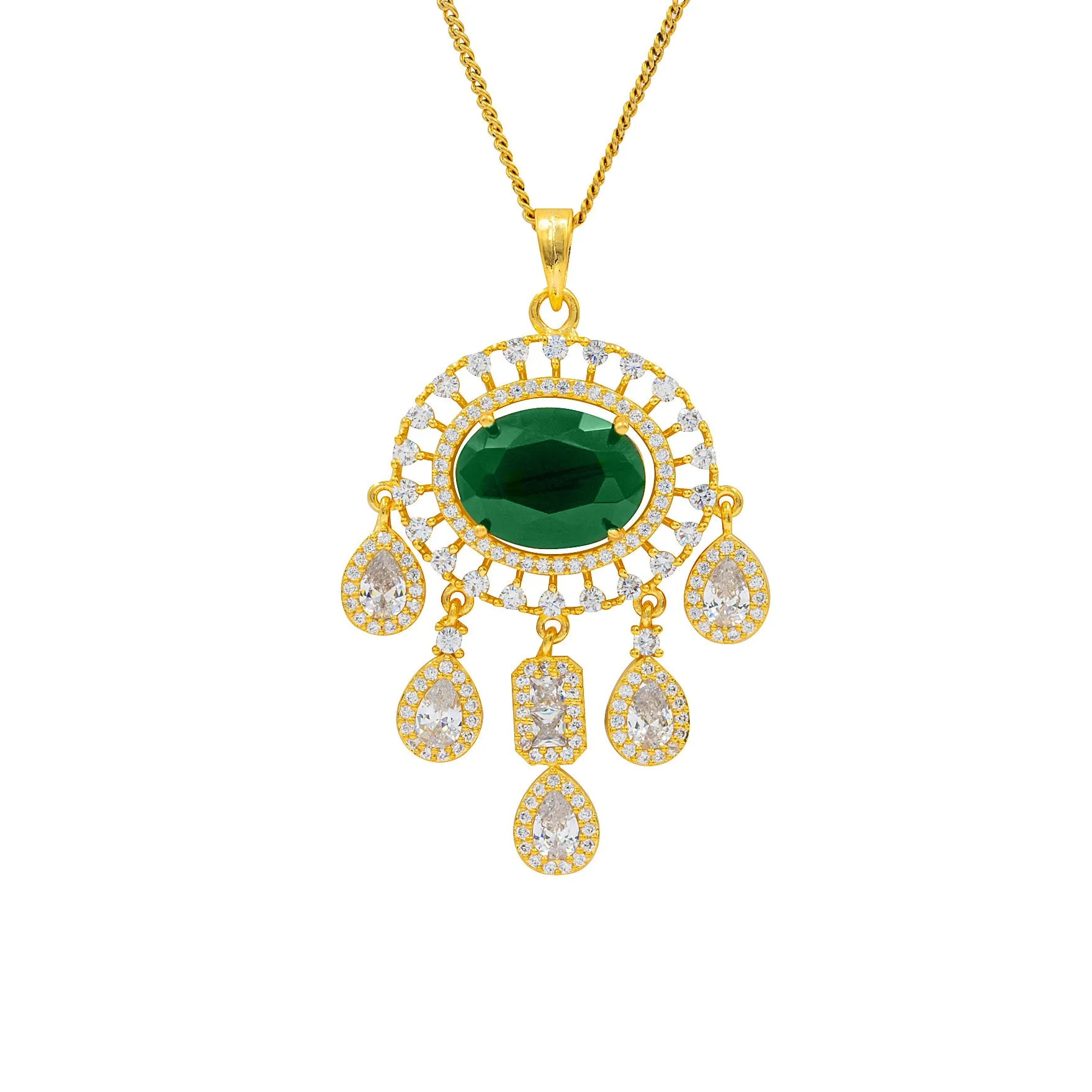 STONE PENDANT WITH STUD PMSLT5WG-003, PMSHST61WG-082