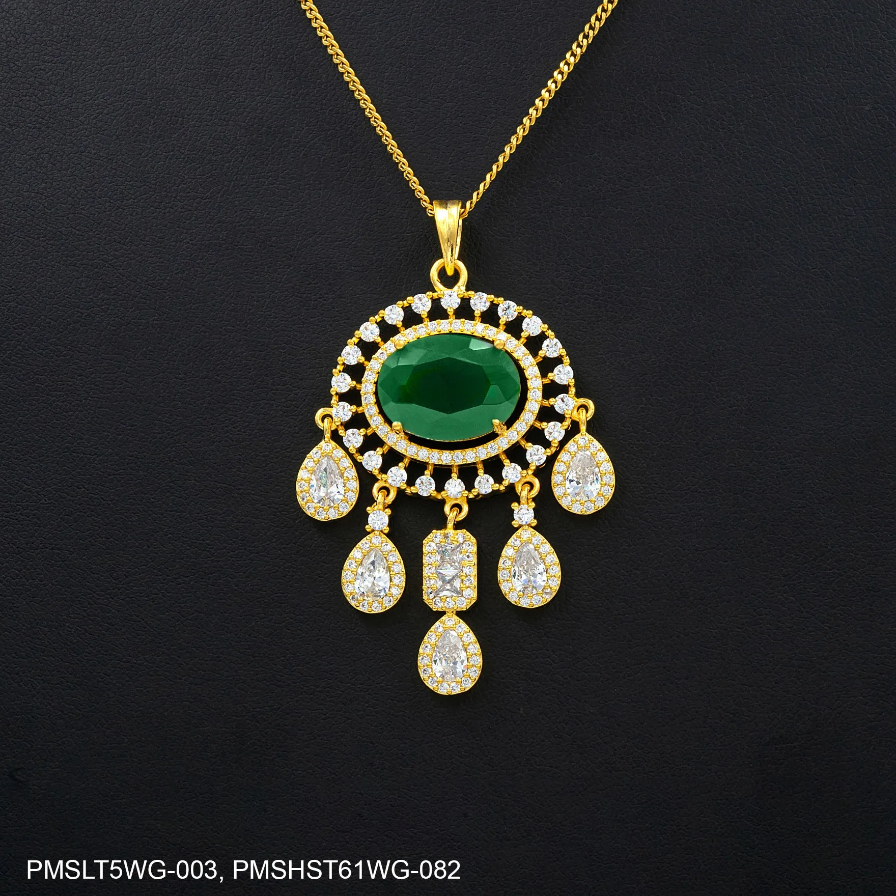 STONE PENDANT WITH STUD PMSLT5WG-003, PMSHST61WG-082