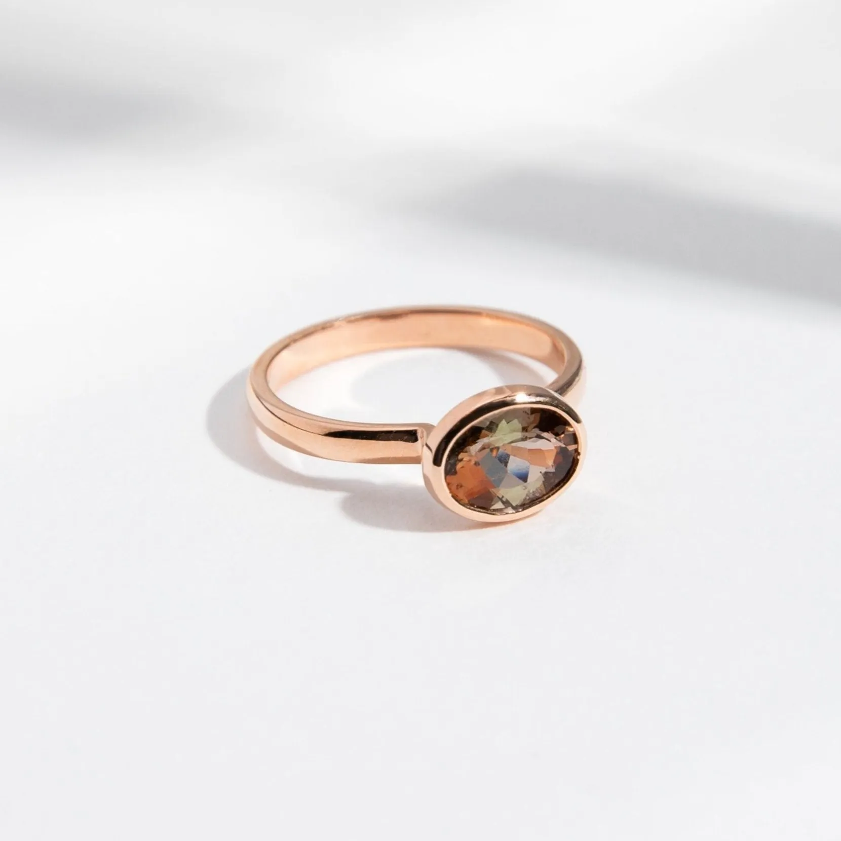Syd Ring with Andalusite in Gold