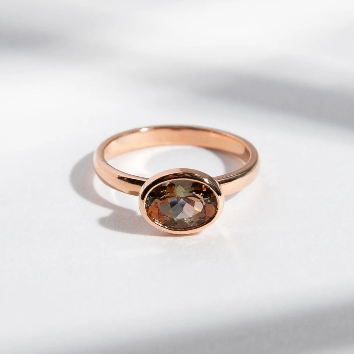 Syd Ring with Andalusite in Gold