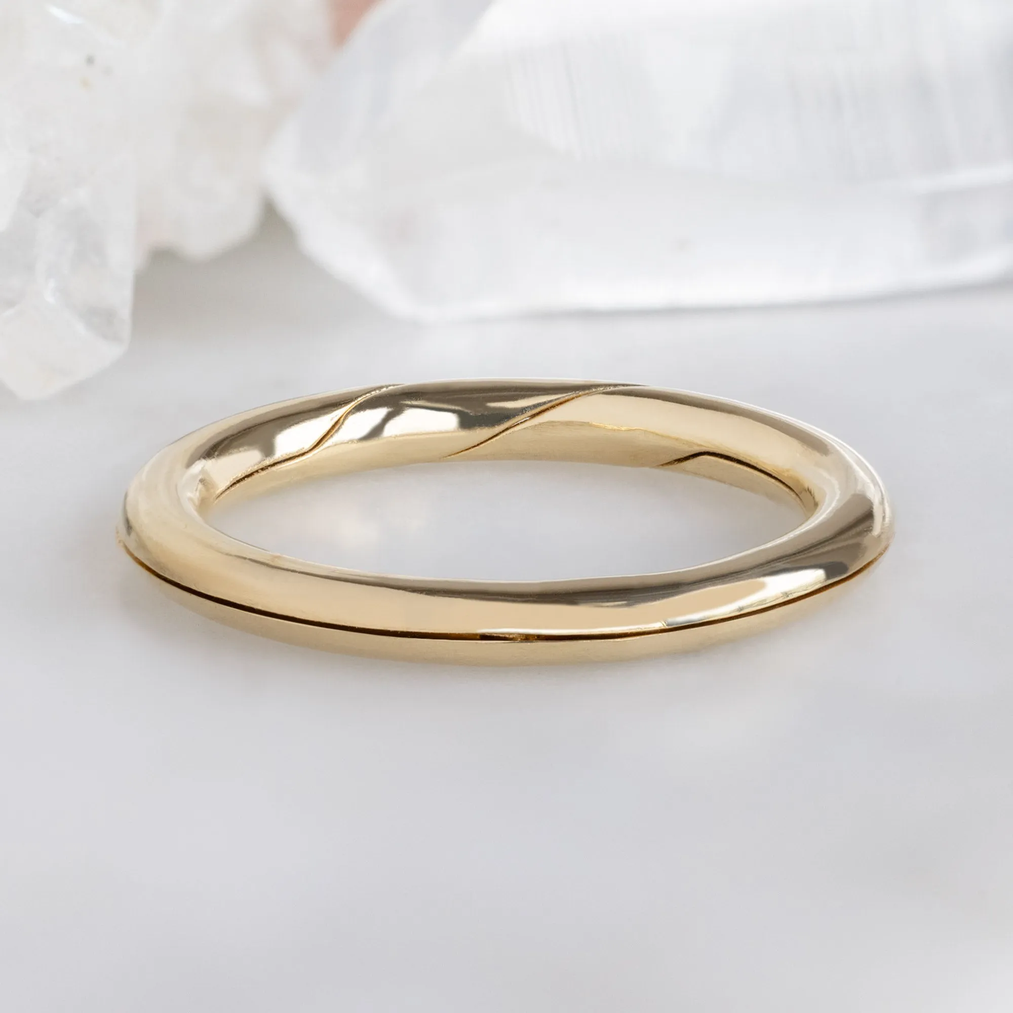 The Love Story Ring with a Sapphire | Yellow Gold