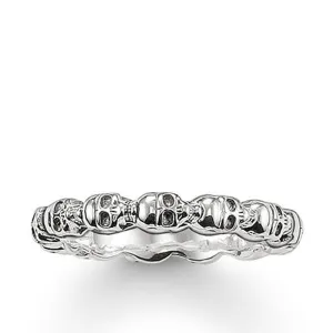Thomas Sabo Rebel At Heart Sterling Silver Skull Ring D