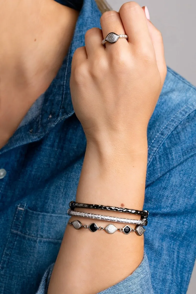 U R Valued Bracelet? in Black Spinel