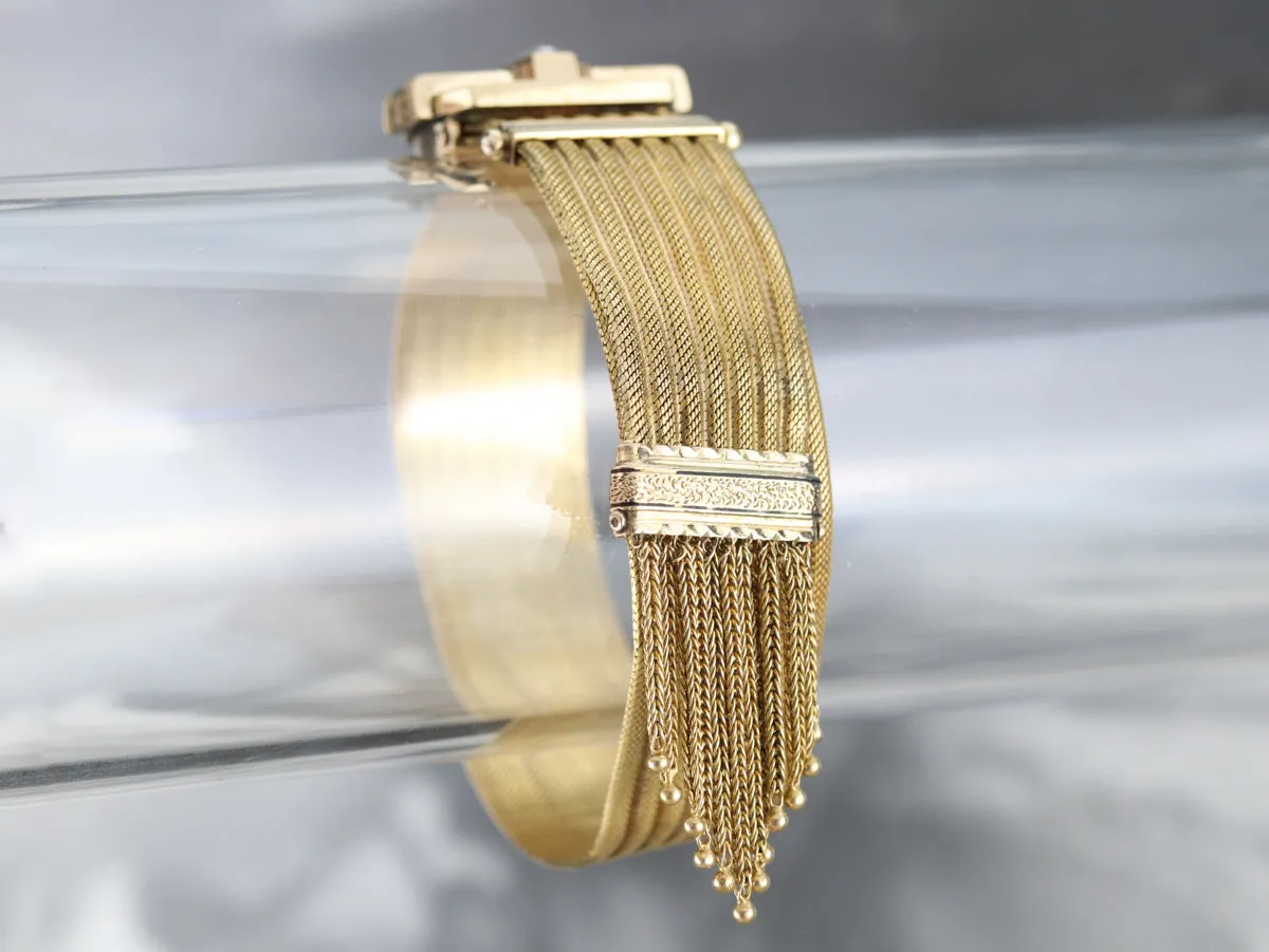 Victorian Seed Pearl Tassel Bracelet