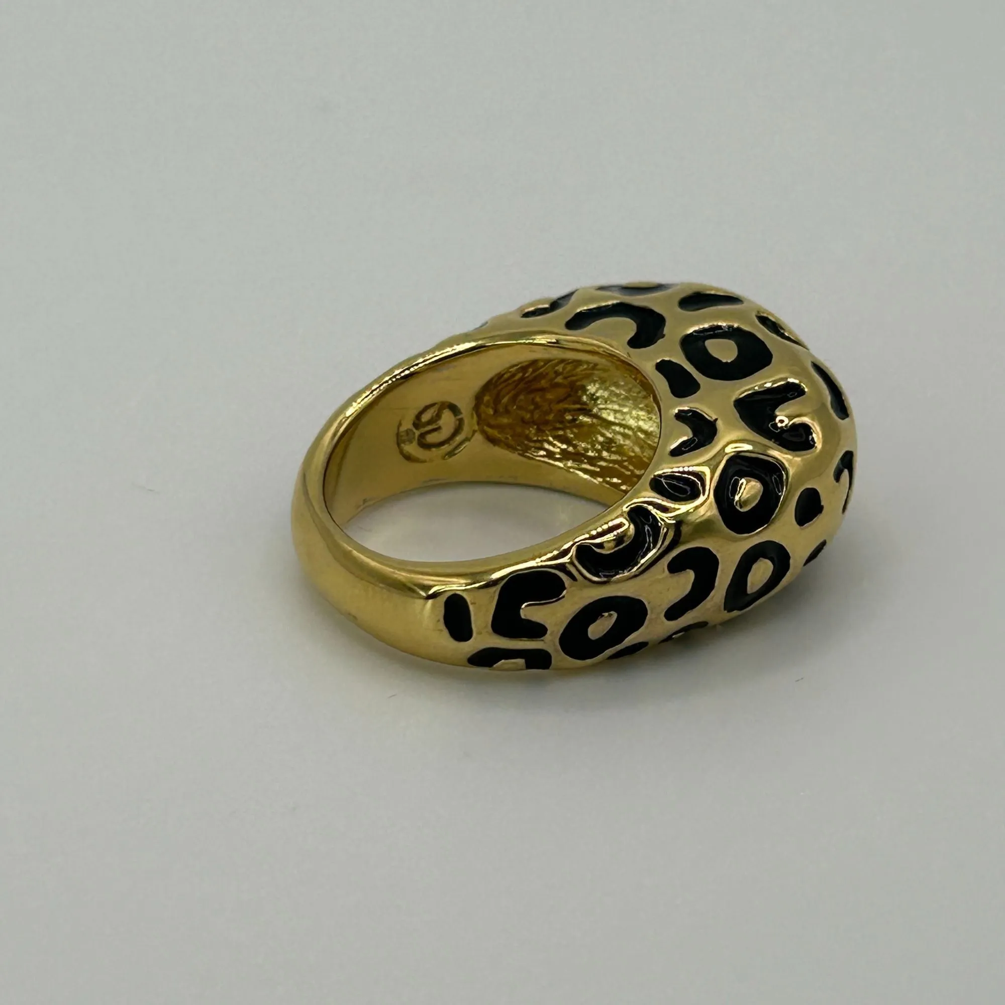 Vintage St. John Gold Plated Cocktail Ring Size 8.25