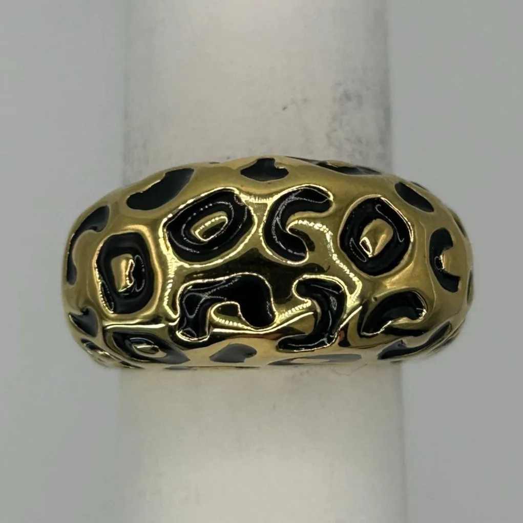 Vintage St. John Gold Plated Cocktail Ring Size 8.25