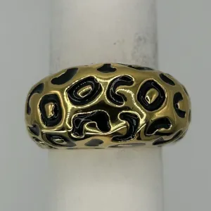 Vintage St. John Gold Plated Cocktail Ring Size 8.25