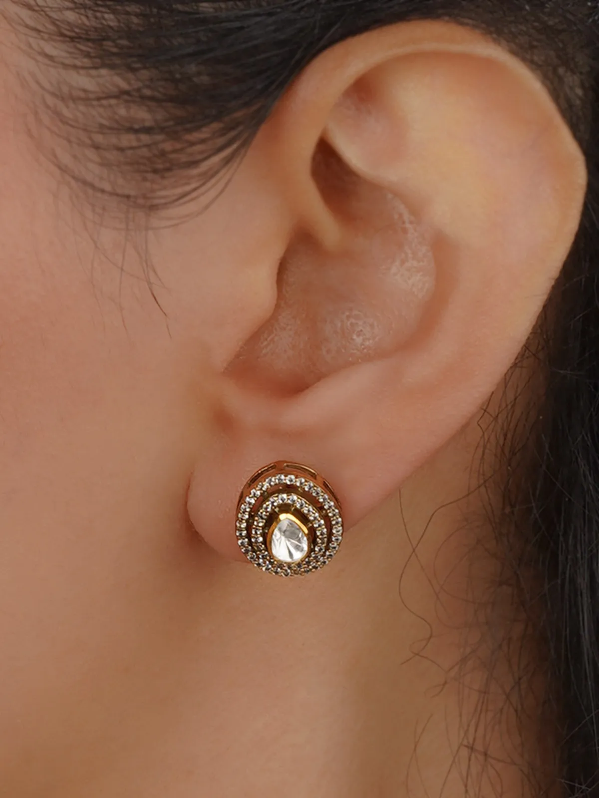 White Color Victorian Earrings - VCSL925-EAR15